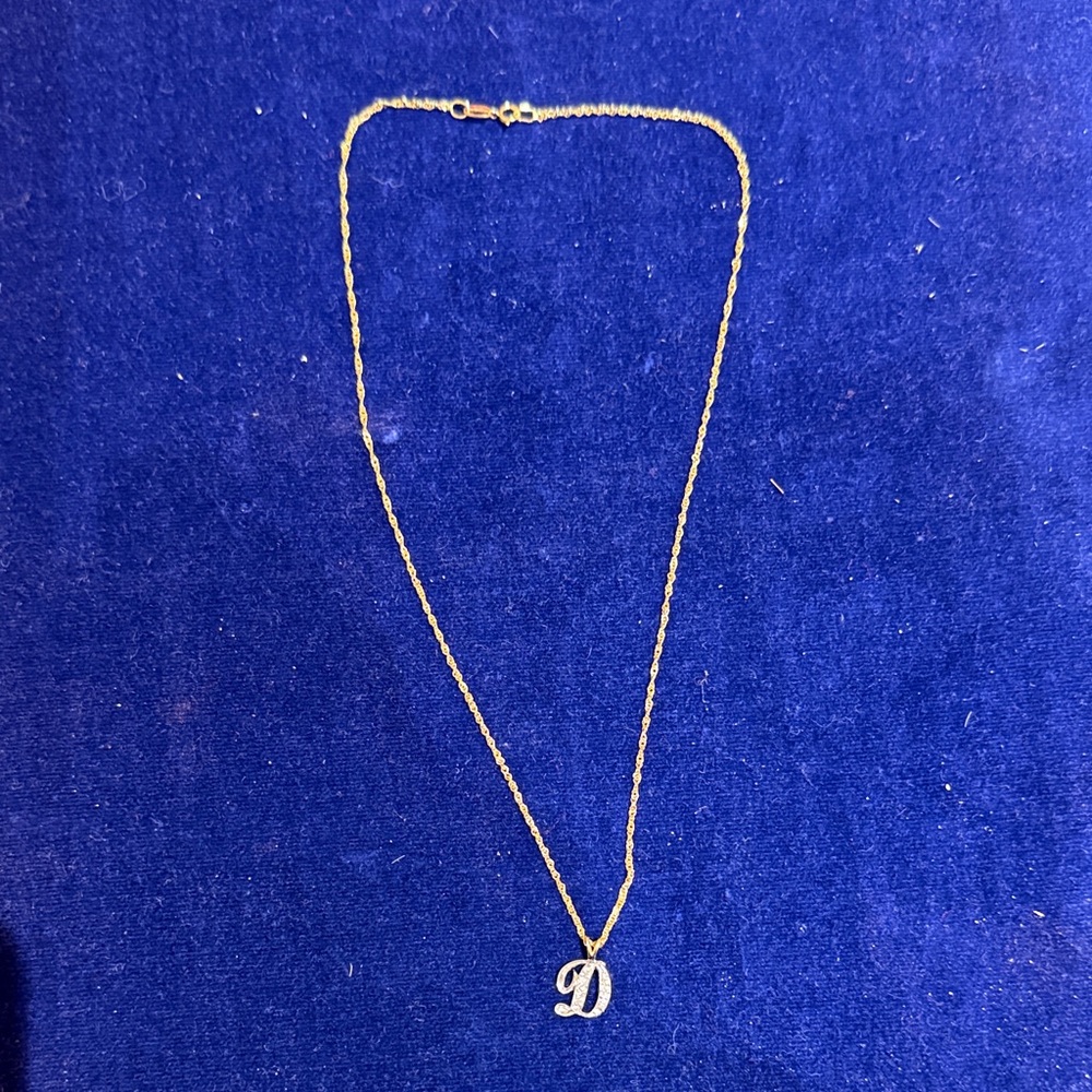 Gold Initial Necklace